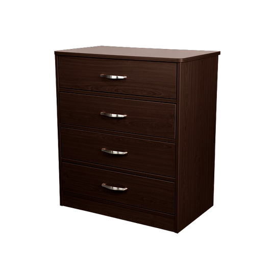 Four Drawer Dresser, Mahogany, 1pc/cs