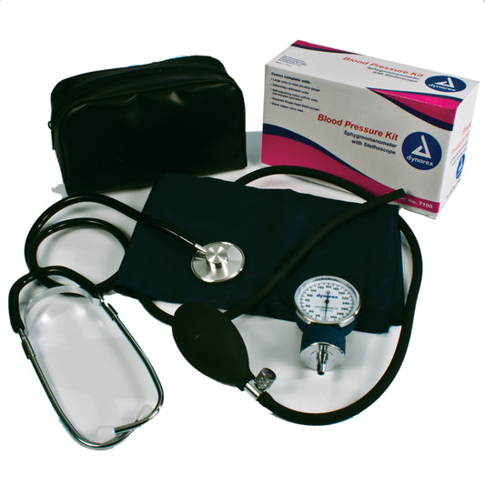 Blood Pressure Kit - Single Head Stethoscope, Case (7100)