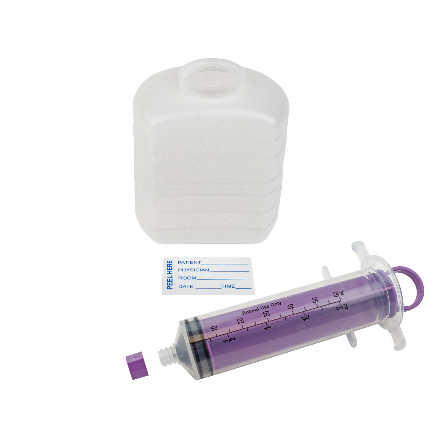 IV Pole Kit - Enteral Irrigation w/ ENFit Connector, 60 cc, 30/cs