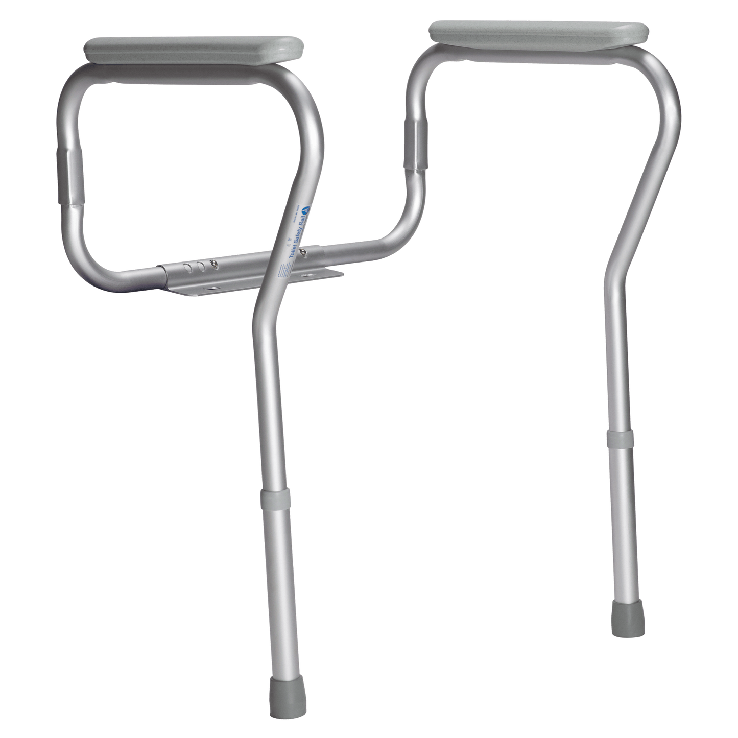 Toilet Safety Rail - Adjustable Height, Silver, 1pc/bx