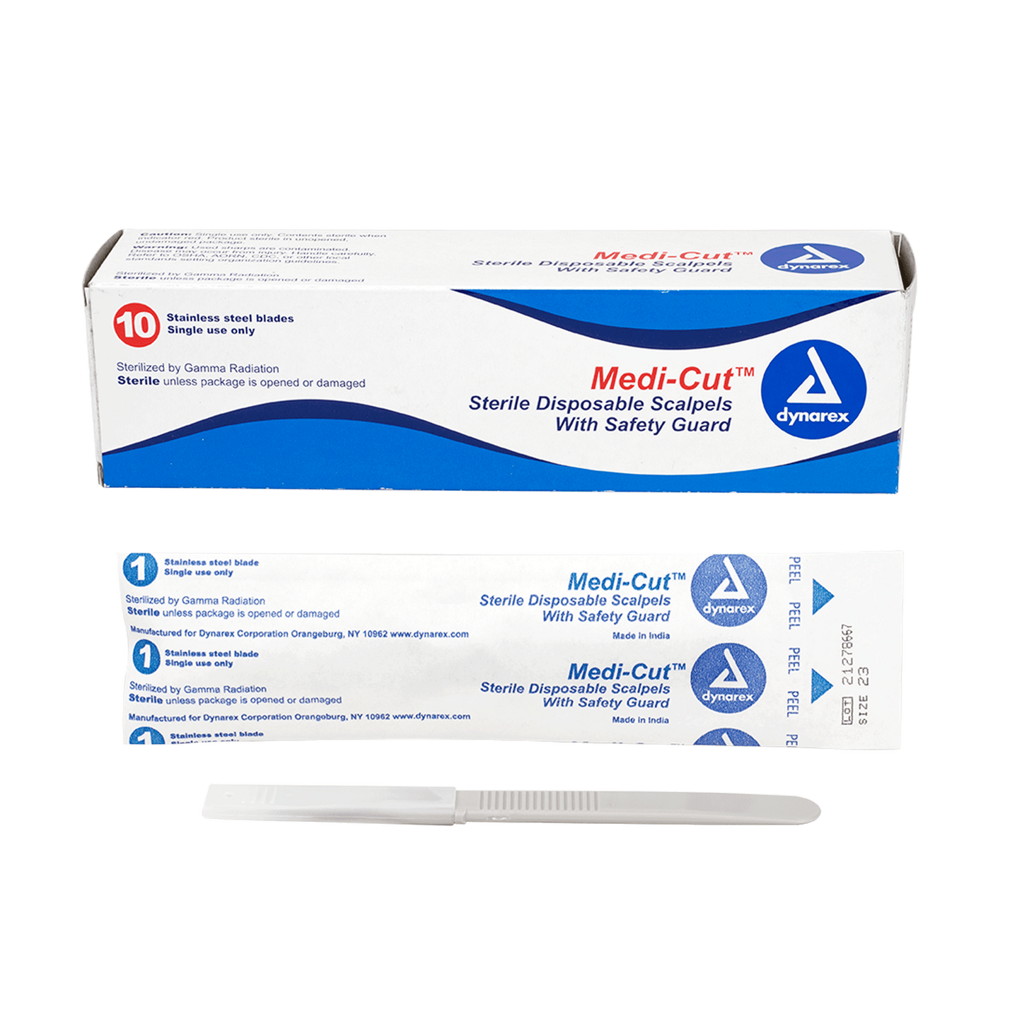 Medicut Scalpels Disposable Sterile, #23, 10/bx