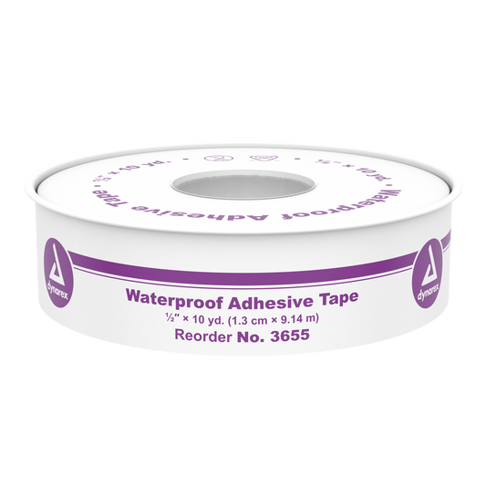 Waterproof Adhesive Tape, 1/2" x 10 yd, 144/cs