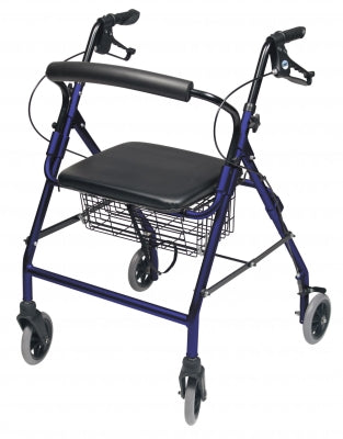 Graham Field Rollator Alum Wide Royal Blue Walkabout Wide medical supply