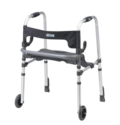 Clever Lite LS Walker Rollator with Seat and Push Down Brakes (10233)