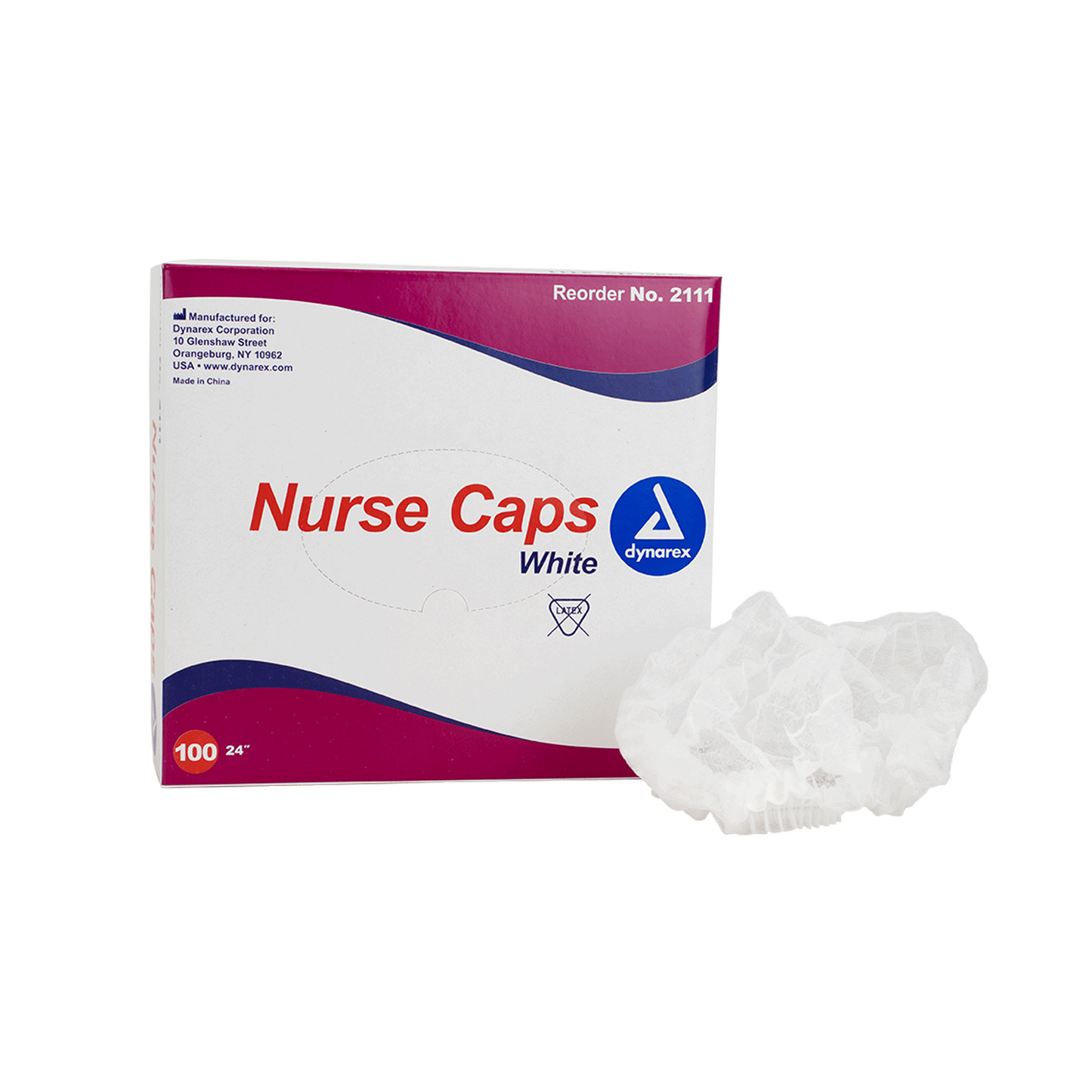 Nurse Cap O.R., 21", White, 5/100/cs