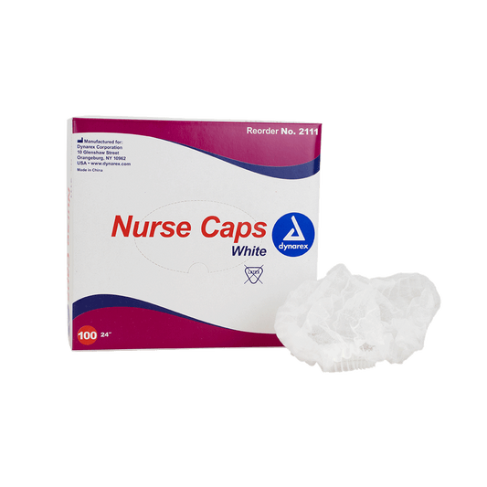 Nurse Cap O.R., 21", White, 5/100/cs