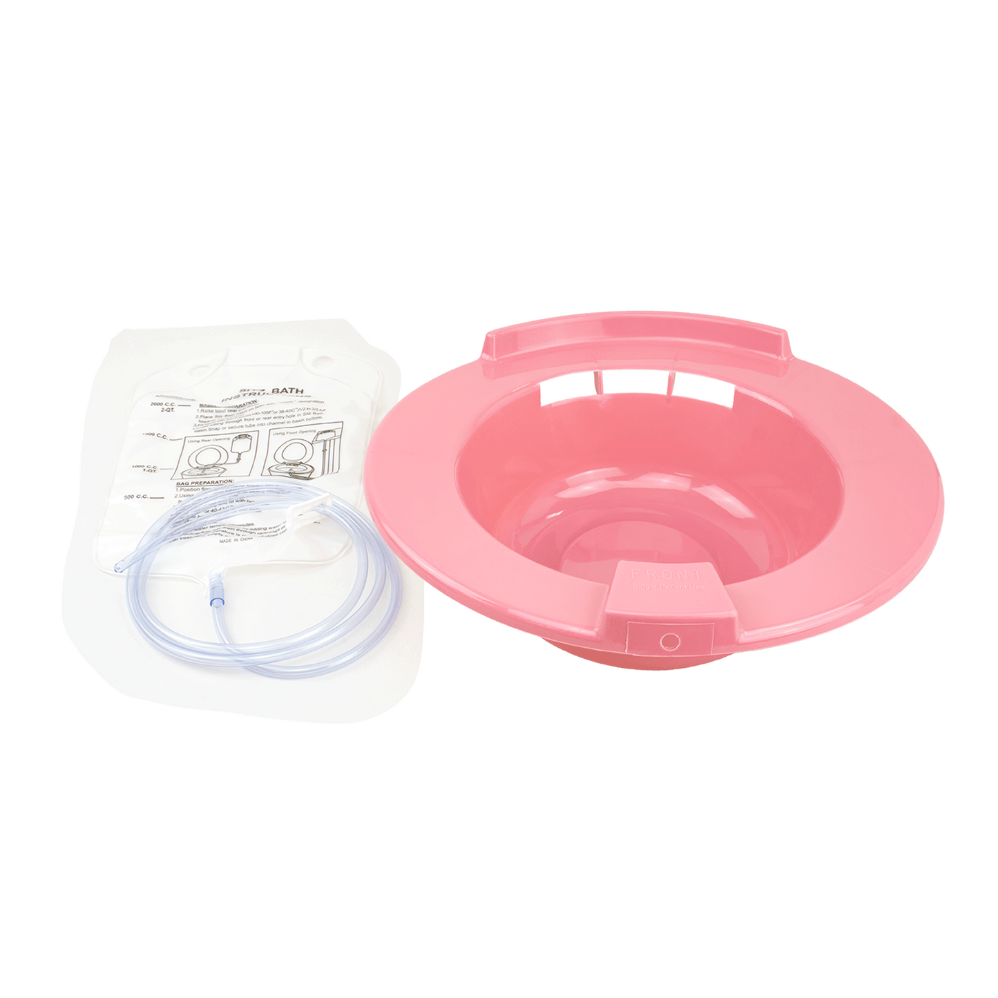 Sitz Bath w/ Attachment & Instructions, 2 qt., Mauve, 10/cs