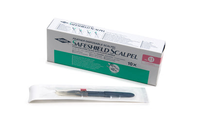 Graham Field Safeshield Disp Scpl Strl #11 Feather medical supply view 3