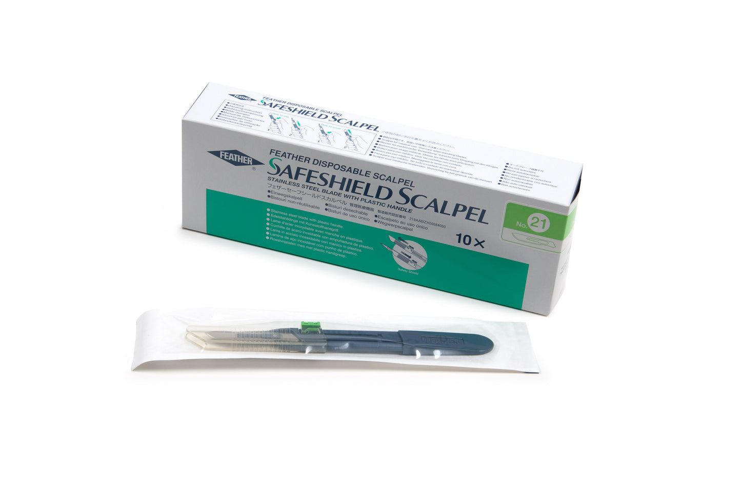 Graham Field Safeshield Disp Scpl Strl #21 Feather medical supply view 4