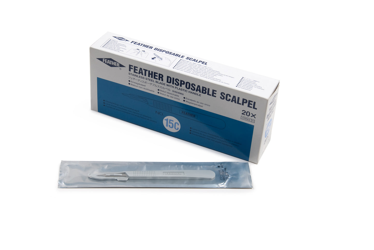 Graham Field Scalpels Feather #15 20/BX Feather medical supply view 3