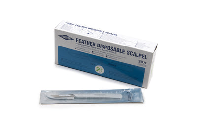 Graham Field Scalpels Feather #21 20/BX Feather medical supply view 2