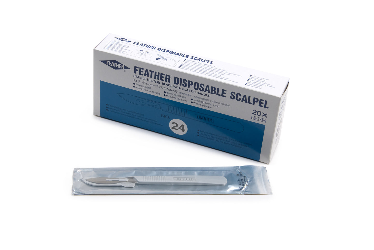 Graham Field Scalpels Feather #24 20/BX Feather medical supply