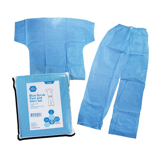 Shield Line Scrub Pants & Shirt Set - Medium - 1 Set, 50/cs. medical supply