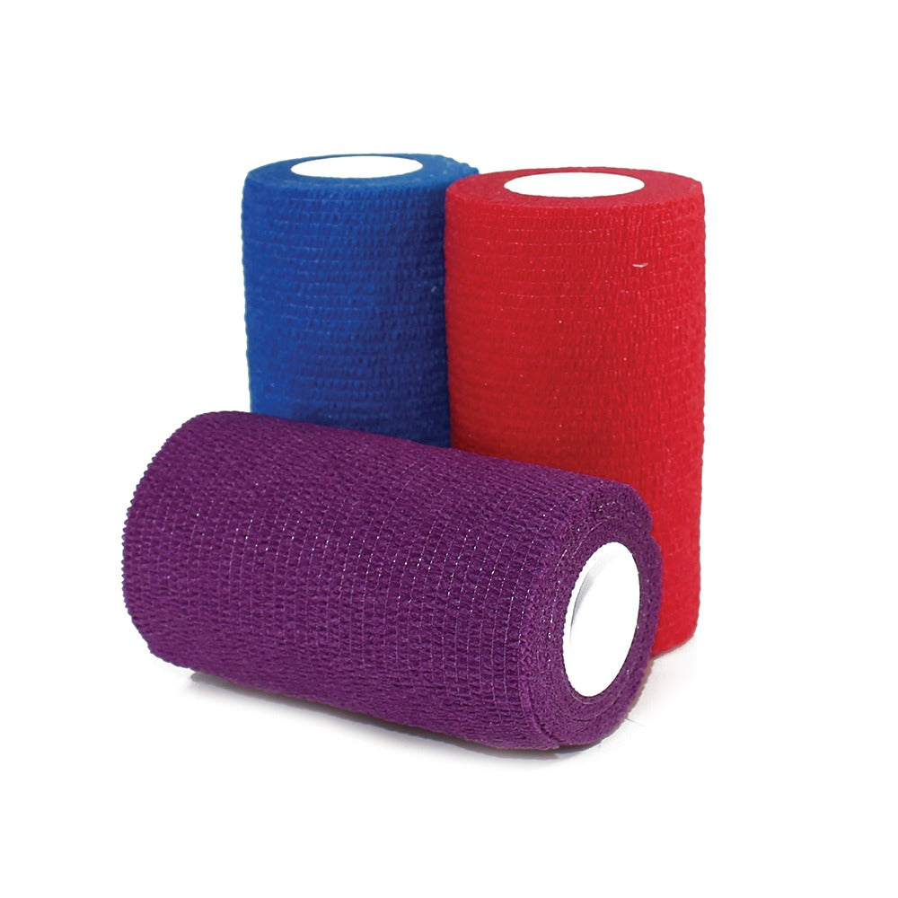 Shield Line Self-adherent Wrap, 4" x 5 Yds. - Rainbow - (3/colors) - 18/cs. medical supply view 2