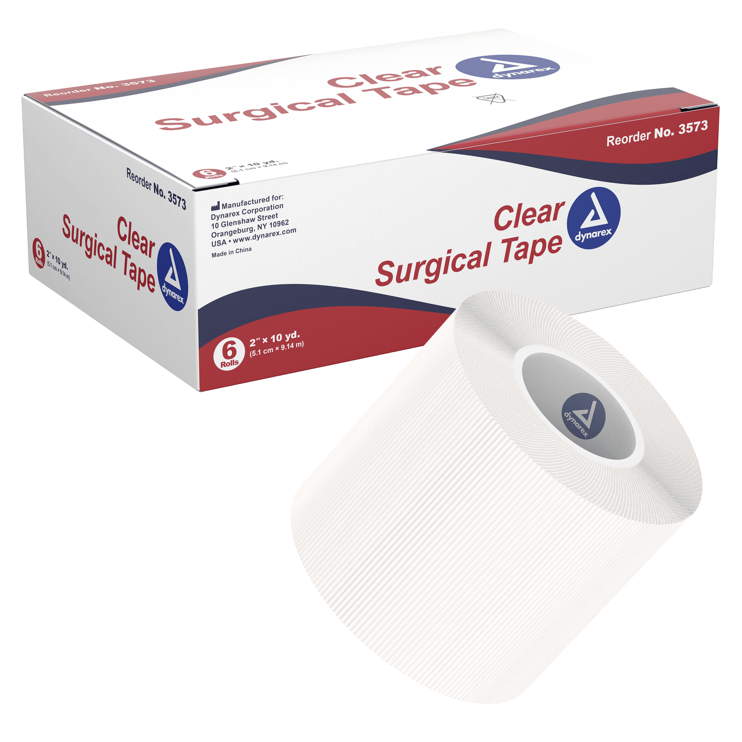 Clear Surgical Tape, 2" x 10 yd, Case (3573)