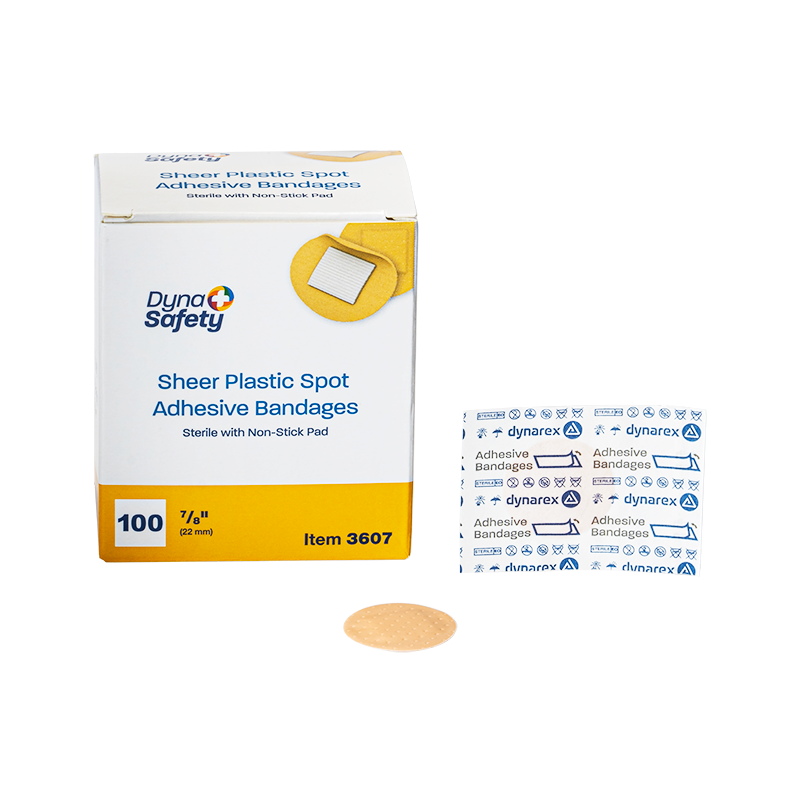 Sheer Spot Bandages - Sterile, 7/8", 48/100/cs