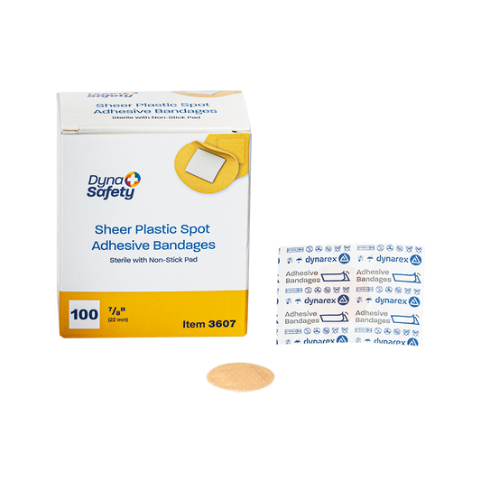 Sheer Spot Bandages - Sterile, 7/8", 48/100/cs