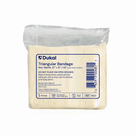 Non-Sterile Triangular Bandage, 37" x 37" x 52" (TB37)