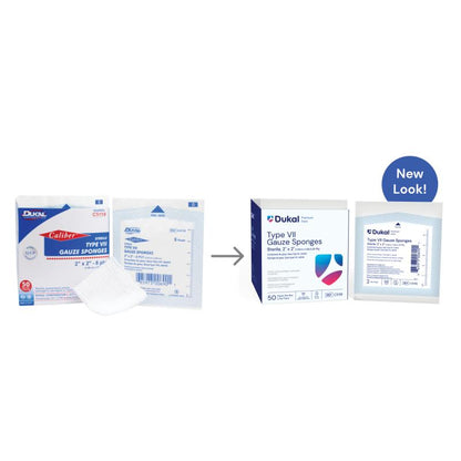 Premium Care Sterile Type VII Gauze Sponges, 8-Ply, 2" x 2" (C5119)