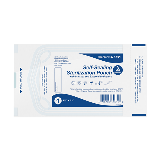 Sterilization Pouches, 3.5" x 5.25", 30/200/cs