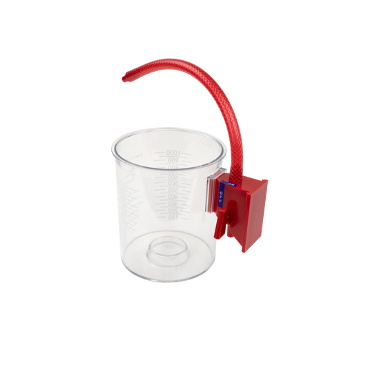 Reusable Outer Suction Canister - Wall Mount, 1000 cc, 10/cs