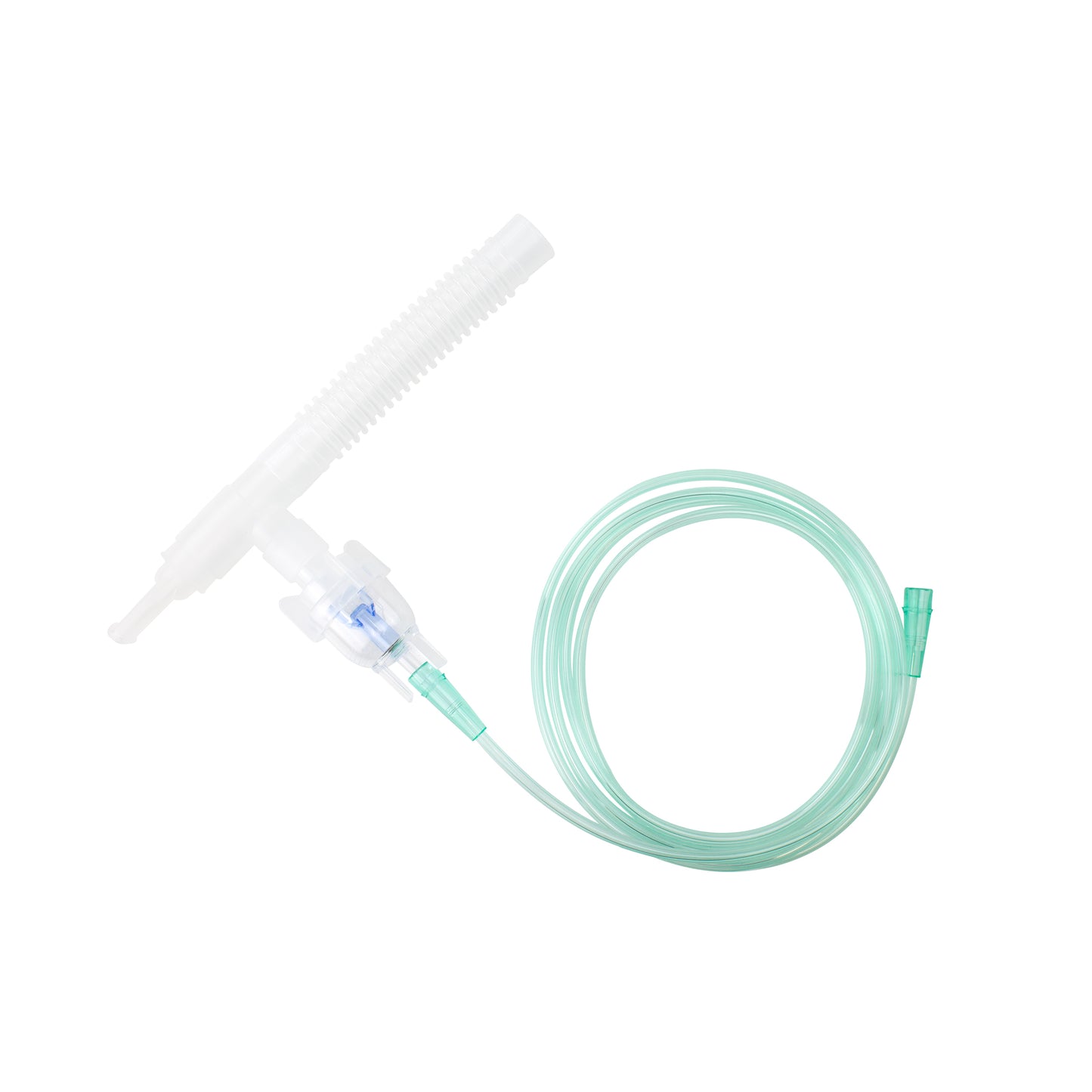 Small Volume Nebulizer 6cc Cup w/ 7' (2.1 m) Tubing, Standar, 6" flex / T-Piece, 50/cs