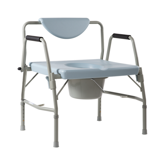 Bariatric Drop Arm Commode, Steel 10375