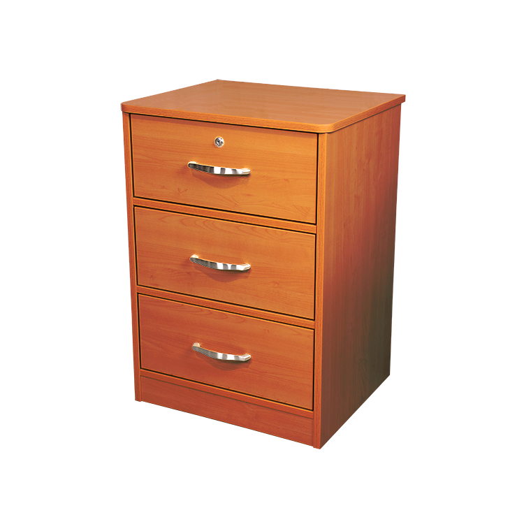 Three Drawer Nightstand, Cherry, 1pc/cs