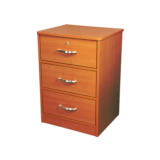 Three Drawer Nightstand, Cherry, 1pc/cs