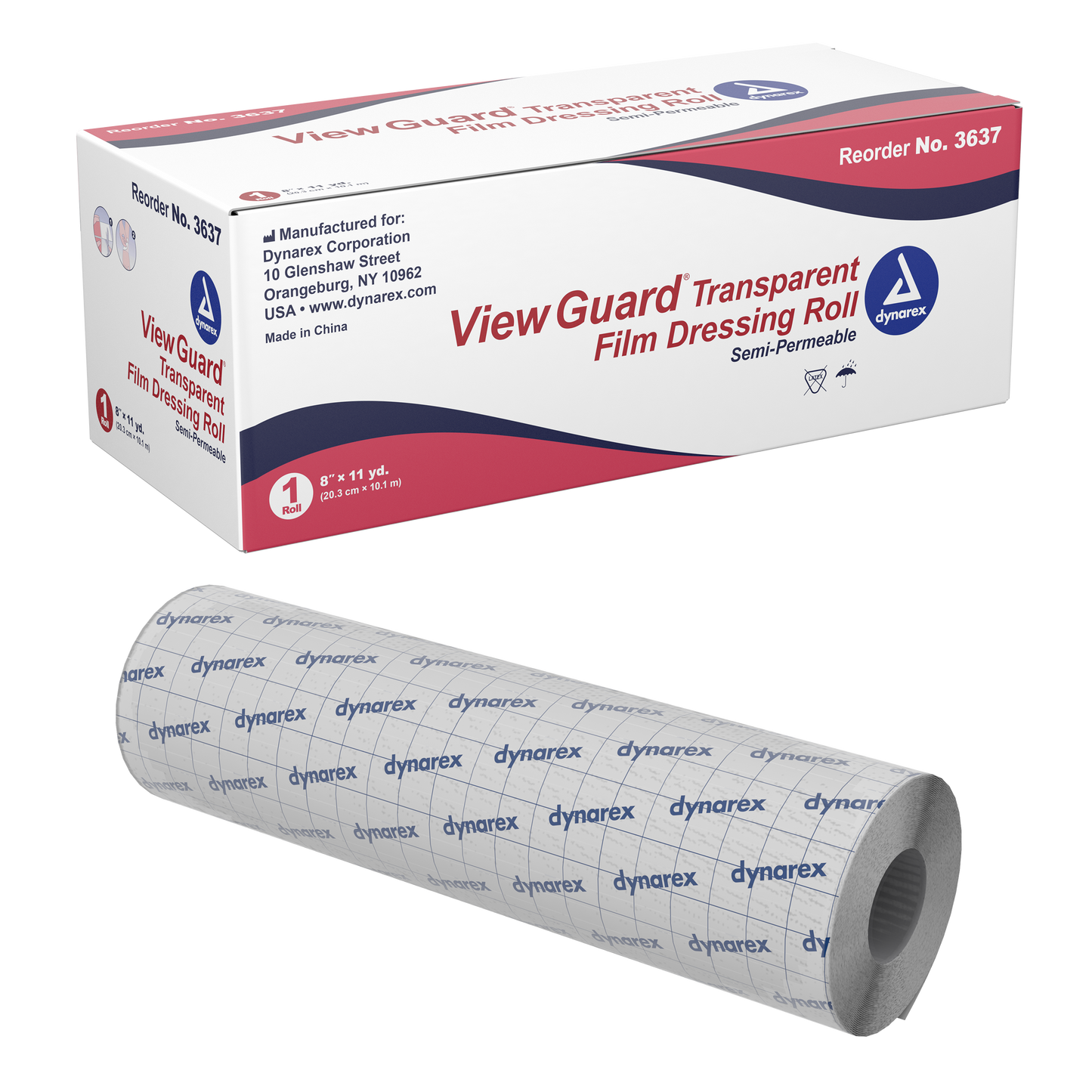 View Guard Transparent Film Dressing Roll, 8" x 11 yd, 12/cs