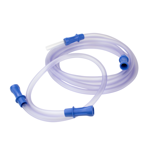 Suction Connection Tubing w/ Male Connector, Non-Conductive,, 3/16" x 6' and 3/16" x 18" Tub, 50/cs