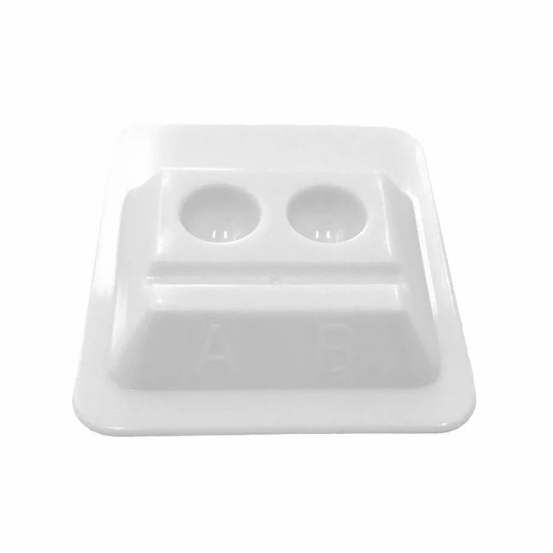Mixing Wells 2-Well w/A.B. Markings White (UMW-9015)