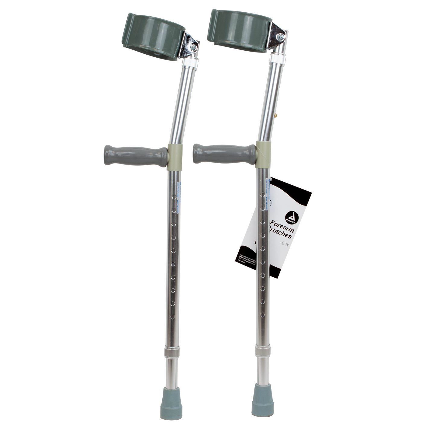 Forearm Crutches - Adult, 5'0" - 6'2", 1pc/bag,6bags/cs