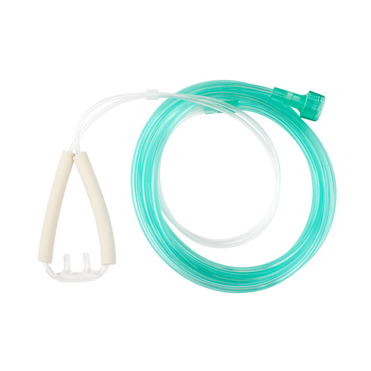 Nasal Oxygen Cannula Cushion Tip w/Advantage Ear Foam w/ 7', Adult/Universal Connector, 50/cs