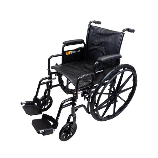 DynaRide S2 Wheelchair - 20" x 16" w/ Detach Desk Arm FR, Silver Vein, 1pc/cs