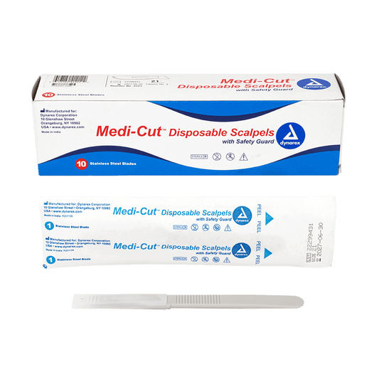 Medicut Scalpels Disposable Sterile, #21, 10/bx