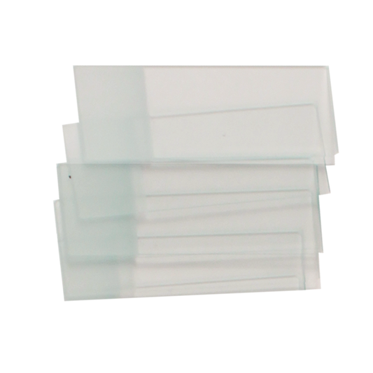 Microscope Slides, Clear, corner grounded, 3" x 1" x 1 mm, 20/72/cs