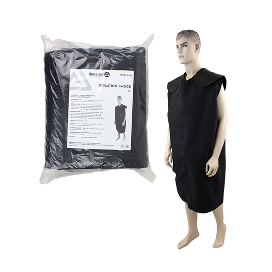 Isolation Smock, Black, 5/1/cs