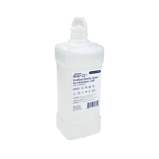 Prefilled Sterile Water For Inhalation USP, 1000 mL, 12/cs