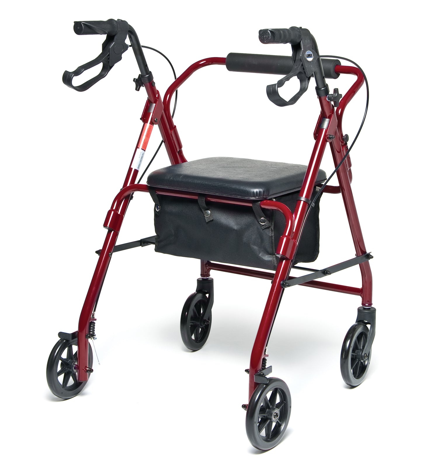 Graham Field Walkabout Basic 4 Wh Roll, Red Lumex medical supply view 5