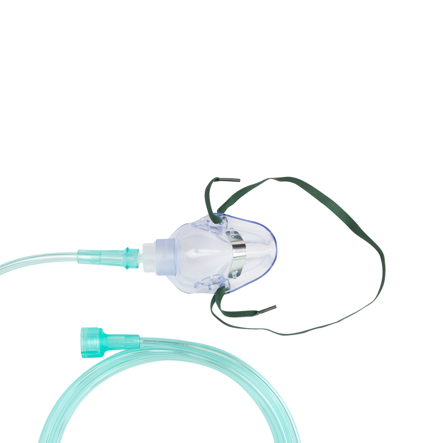 Oxygen Medium-Concentration Standard Mask w/ 7' (2.1 m) tubi, Pediatric/Universal Connector, 50/cs