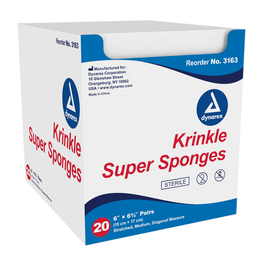 Krinkle Super Sponges, 6" x 6.75", 12/20/cs