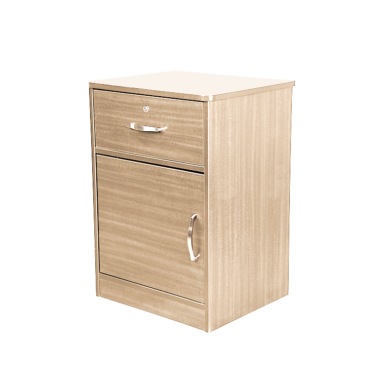 One Door / One Drawer Nightstand, Light Oak, 1pc/cs