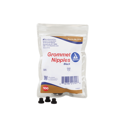 Grommet Nipples, Black, 25/100/cs