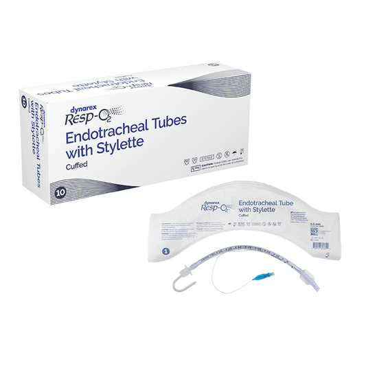 Endotracheal Tubes w/ Stylette - Cuffed, 6.5 mm, 10/bx