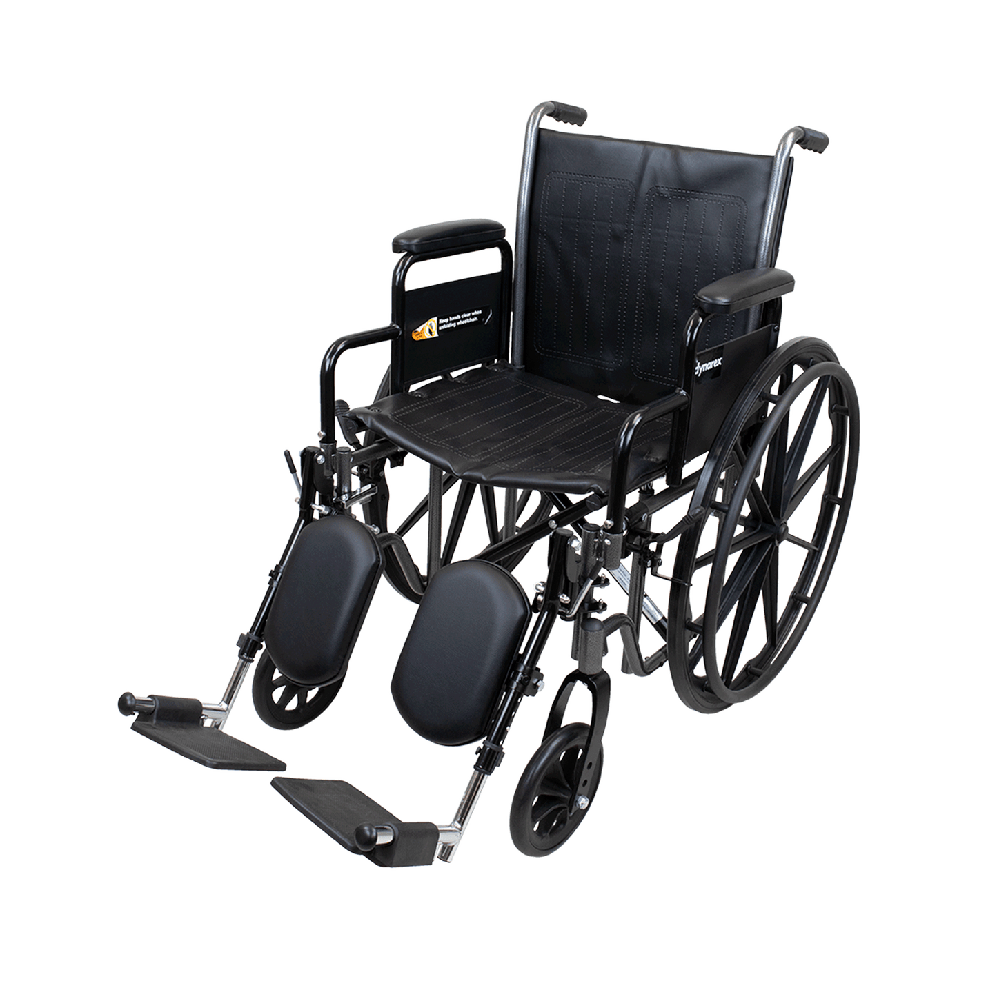 DynaRide S2 Wheelchair - 20" x 16" w/ Detach Desk Arm ELR, Silver Vein, 1pc/cs