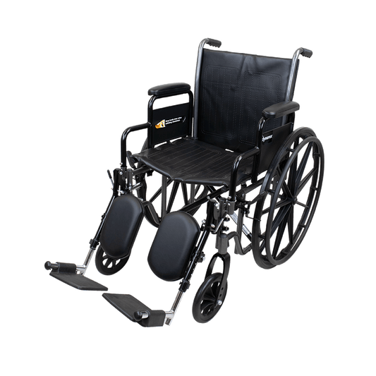 DynaRide S2 Wheelchair - 20" x 16" w/ Detach Desk Arm ELR, Silver Vein, 1pc/cs