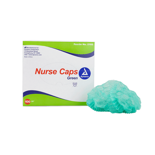 Nurse Cap O.R., 21", Green, 5/100/cs