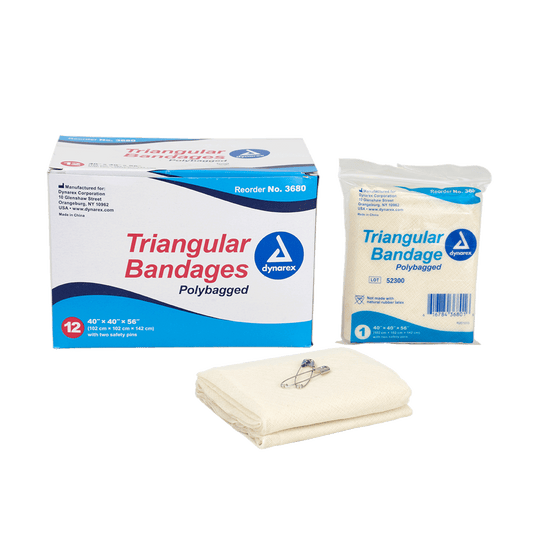 Triangular Bandages, 40" x 40" x 56", 12/bx