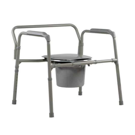 Bariatric Folding Commode, Steel 10374